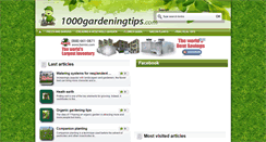 Desktop Screenshot of 1000gardeningtips.com